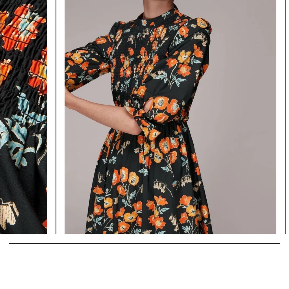 Whistles 100% cotton midi dress - Picture 6 of 10